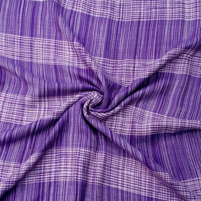 カラフルストライプスカーフ- - 紫系 5 - ファッション用だけではなくインテリアファブリックとしても