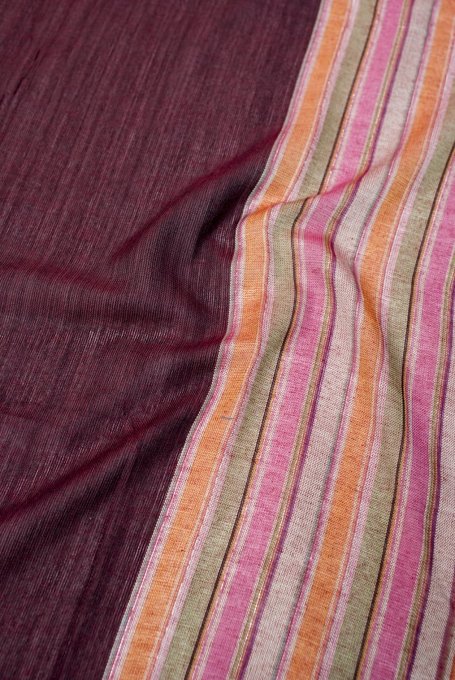 ボーダーストライプストール〔180cm×96cm〕 3 - 軽やかで滑らかな手触りが素晴らしいです。