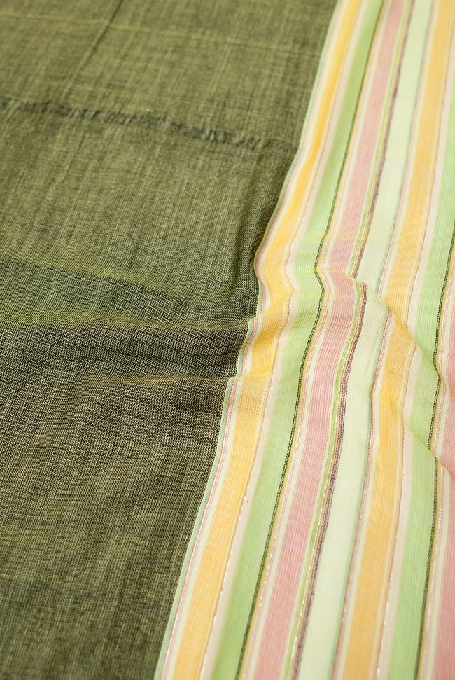 ボーダーストライプストール〔180cm×96cm〕 3 - 軽やかで滑らかな手触りが素晴らしいです。