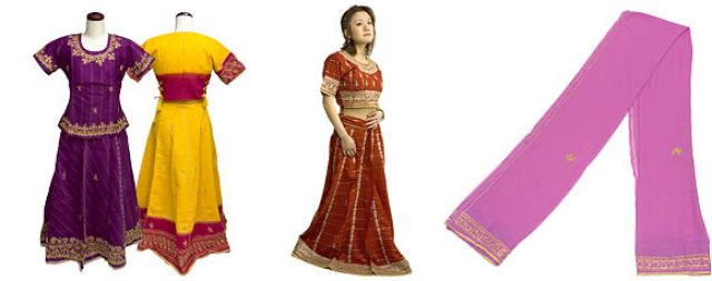 インドのドレス-チャニヤ・チョウリの上部写真説明