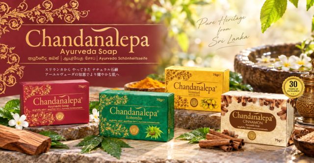 チャンダナレーパ ハーバルソープ C-Chandanalepa Cinnamon Herbal Soap - 100gの上部写真説明