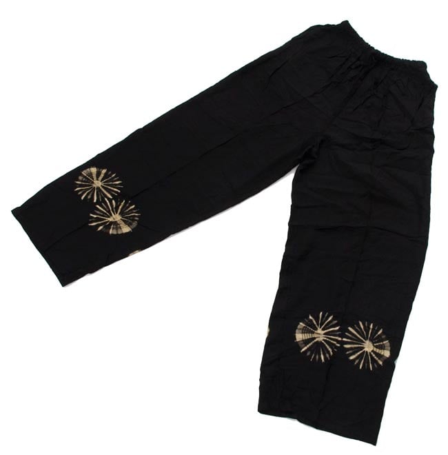 シンプルリラックスパンツ 【あずき】の商品写真 6枚目 広げてみました。シンプルなストレートデザインです。