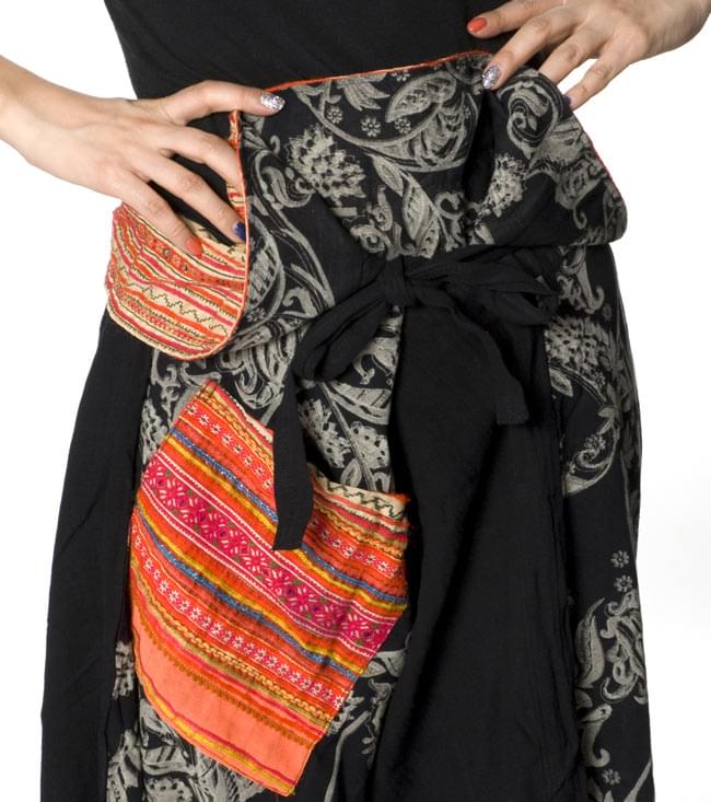 モン族のサルエル型タイパンツ 黒 の通販 - TIRAKITA.COM