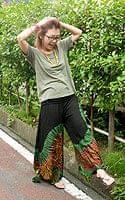 タイダイレーヨンサムライパンツ