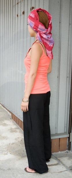 シンプル無地のリラックスパンツ - サブ4