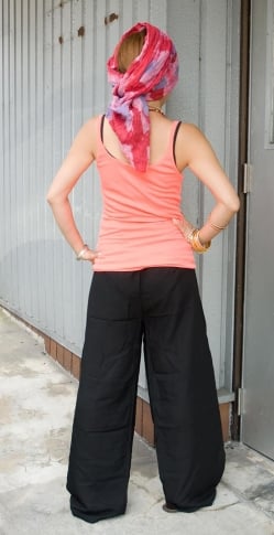 シンプル無地のリラックスパンツ - サブ5