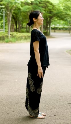 タイダイレーヨンアラジンパンツ - サブ3