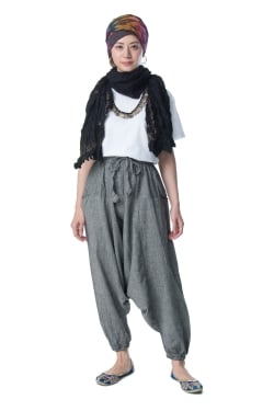 ソフトコットンのサルエルパンツ - サブ3