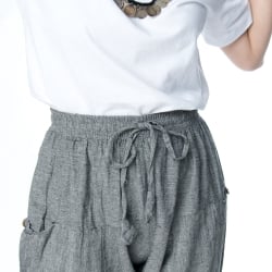 ソフトコットンのサルエルパンツ - サブ5