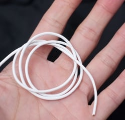 牛革紐 切り売り - 太さ:2mm〔白〕 - サブ4