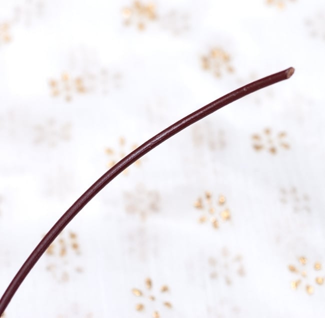 牛革紐 切り売り - 太さ:2mm〔茶色〕の写真革紐,手芸,革ひも,レザー,革ヒモ,牛革,アクセサリー材料 