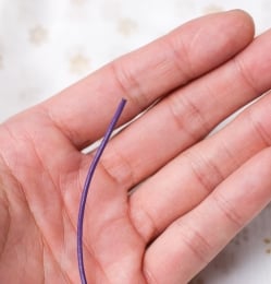 牛革紐 切り売り - 太さ:1.5mm〔紫〕 - サブ2