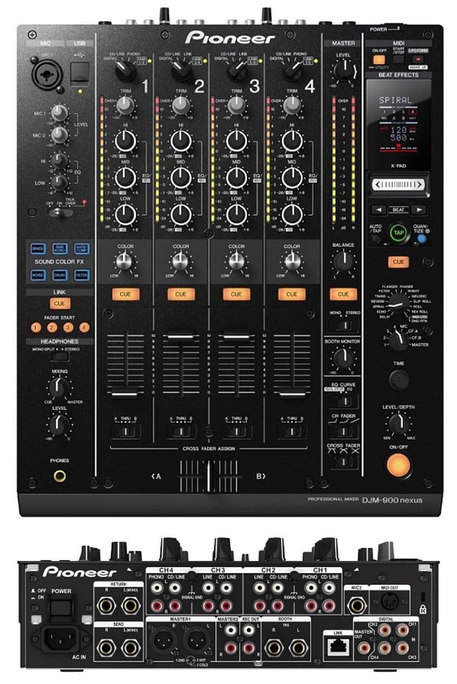 PIONEER DJM-900NXS[レンタル・片道送料込]の写真1枚目です。全体写真です。イベント,レンタル,DJ機材,DJ機器