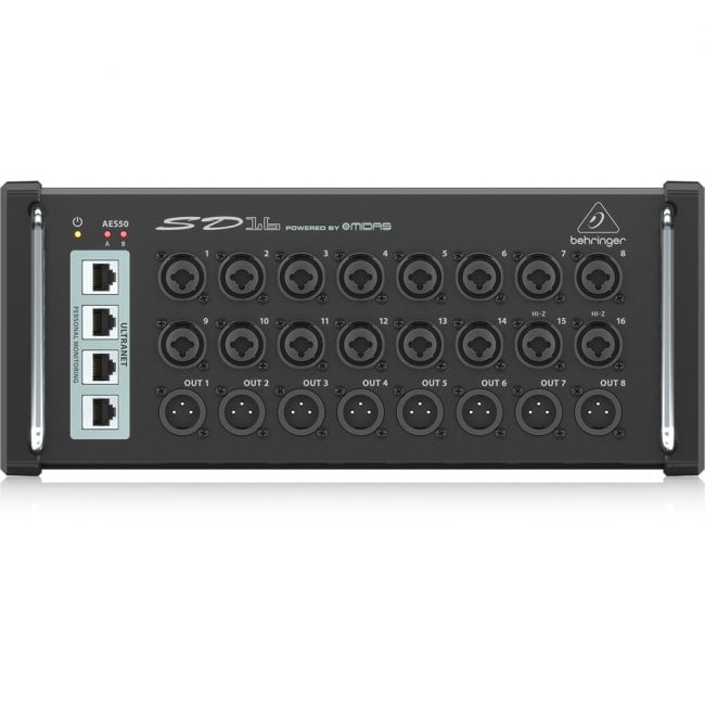 SD16 16in/8out デジタルステージボックス - BEHRINGER ( ベリンガー )[レンタル・片道送料込]の写真1枚目です。ミキサー,イベント,レンタル,DJ機材,DJ機器