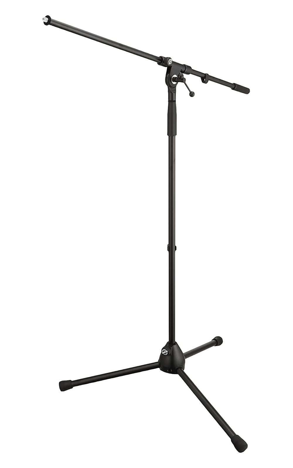 K&M 21020(ST210/2)マイクスタンド　ケース、マイクフォルダー付 K&M ブームマイクスタンド(シルバー) 21020(ST210/2)｜ライブ