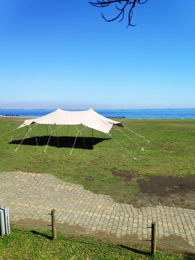 ストレッチテント 野外フェス イベント タープ【8m x 6m