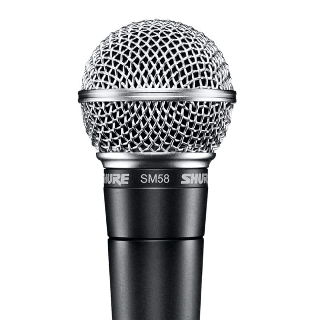 Shure SM58 SE ボーカル用マイク スイッチ付き- PA用マイク[レンタル]の写真1枚目です。業界標準のボーカル用マイク SM58です。スイッチ付きです。マイク,Shure,イベント,レンタル,PA機材,PA機器