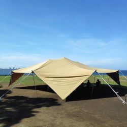 【USED 売り切り特価品】ストレッチテント 野外フェス イベント タープ【10m x 10m】【即納】の商品写真