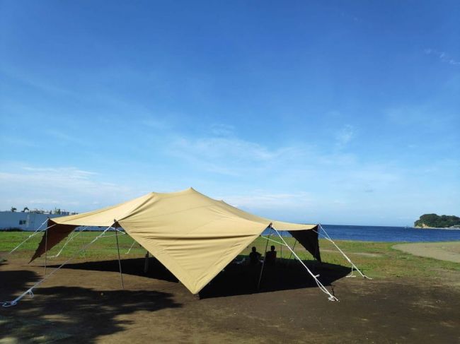 ストレッチテント 野外フェス イベント タープ【12m x 12m】【納期45日】 3 - 別のアングルから。こちらは10m x 10mのテントの画像になります
