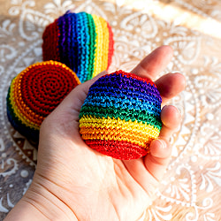 【3個SET】ジャグリングボウル - レインボー - サブ5