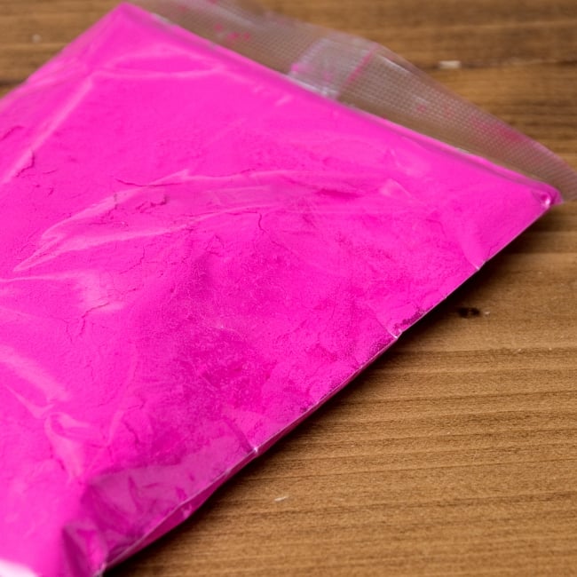 ホーリーの色粉 100gパック - ピンク 3 - 全体写真です