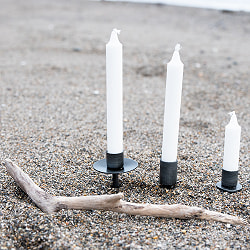 【3個SET】お買い得！　インドのアイアン キャンドル スタンドロング シンプル - サブ3