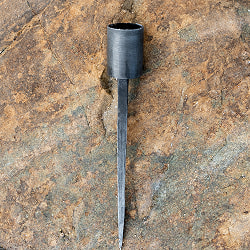 【3個SET】お買い得！　インドのアイアン キャンドル スタンドロング シンプル - サブ5