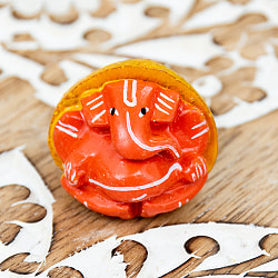 【5個セット】キンマの実に彫られたかわいいガネーシャ - Supari Ganesh - サブ2