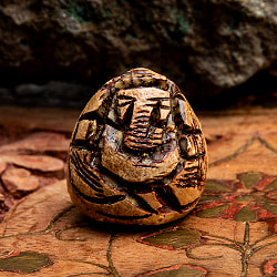 【5個セット】キンマの実に彫られたガネーシャ - Supari Ganesh 少し小さめ - サブ2