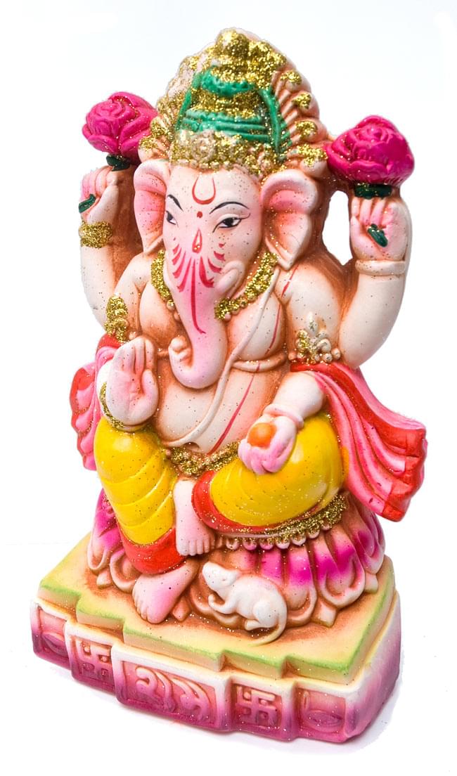 椅子に座るガネーシャ【16cm】 -ピンク の通販 - TIRAKITA.COM