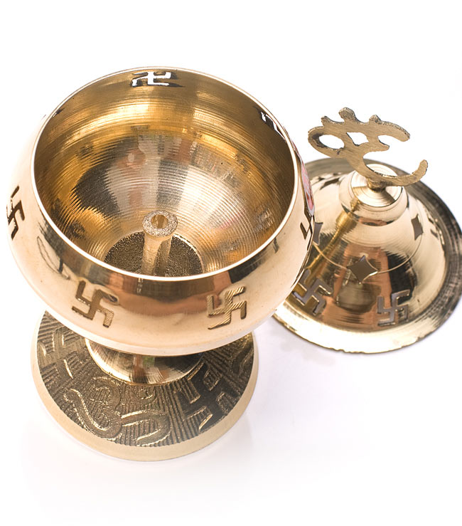 卍のランプシェード 【15cm】 3 - 台座部分の様子です。