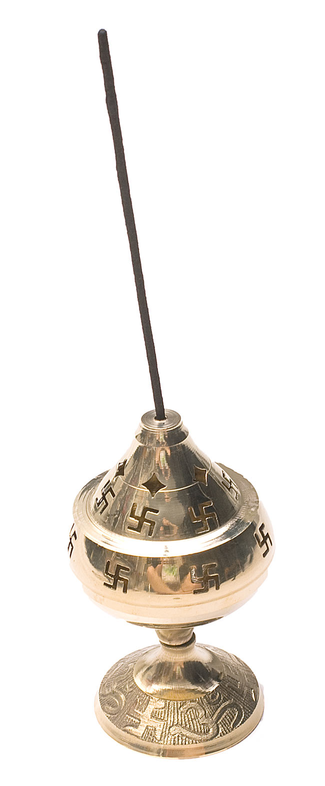 卍のランプシェード 【15cm】 5 - オイルランプとしての使用例です。