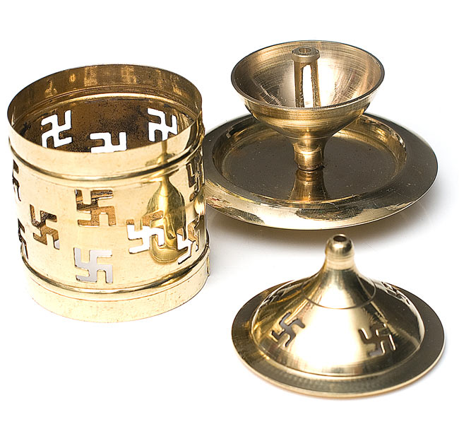 シェード付きオイルランプ 【8cm】 2 - 簡単な組み立て式になっています