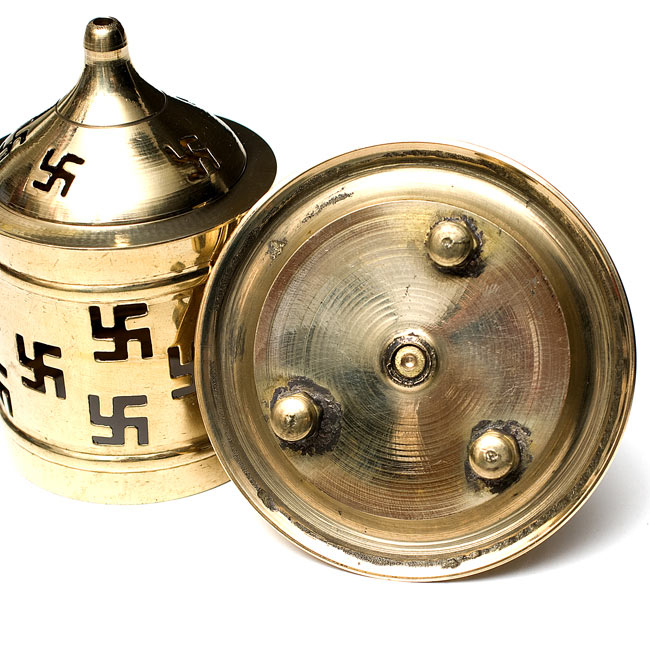 シェード付きオイルランプ 【8cm】 3 - 台座の支えは3点なので安定感があります