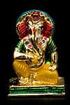 エナメル細工の金色ガネーシャ像(3cm)の商品写真