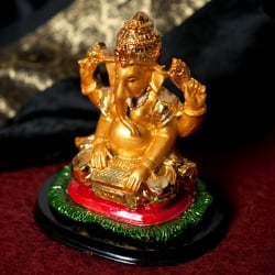 ガネーシャ像 緑と金の装飾 約14cm リアルガネーシャ[14cm] の通販[送料無料] - TIRAKITA.COM