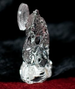 インドの神様 ガラス製ペーパーウェイト〔6cm〕 - ガネーシャ - サブ3