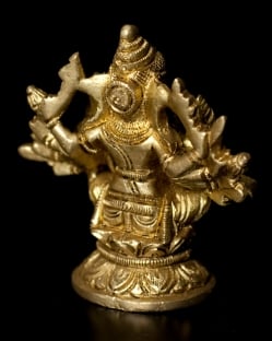 ブラス製 ガネーシャ像〔7.8cm〕 - サブ4