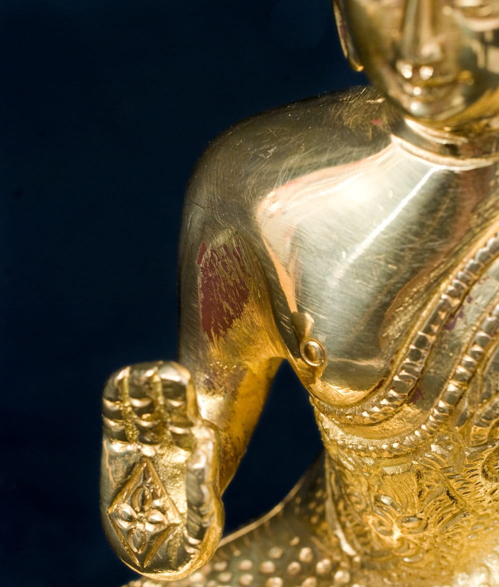 ブッダ像ー金張り Buddha StatueーGold Plated 【公式通販】