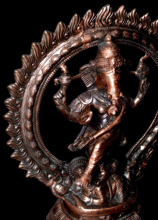 ダンシング・ガネーシャ【61.5cm】 4 - 反対側からの写真です