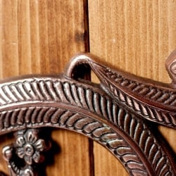 〔壁掛けタイプ〕インドの神様ウォールハンギング - オーンガネーシャ〔約26.3cm〕 - サブ5