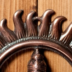 〔壁掛けタイプ〕インドの神様ウォールハンギング - サラスヴァティ 音楽の神様〔27.5cm〕 - サブ5