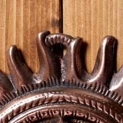 〔壁掛けタイプ〕インドの神様ウォールハンギング - ガネーシャフェイス〔28.5cm〕 - サブ5