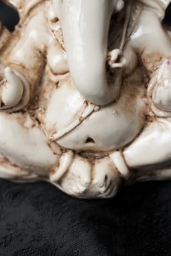 ラッドゥ・ガネーシャ ホワイト[12cm] - サブ5