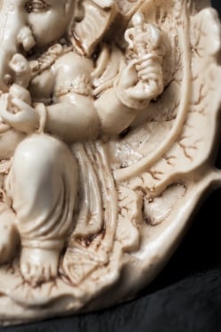 リーフガネーシャ ホワイト[10cm] - サブ4