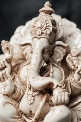 リーフガネーシャ ホワイト[約15cm]