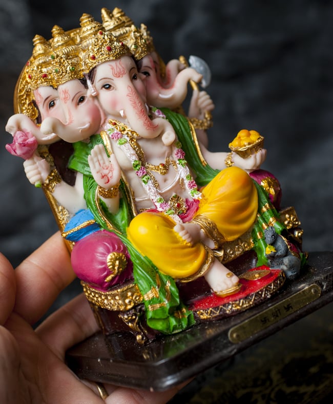 カラフル5面ガネーシャ像[12.4cm] の通販 - TIRAKITA.COM