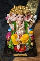 仏教美術　古銅　インド神　５面ガネーシャ象神　置物　M　R5207 仏教美術 古銅 インド神 5面ガネーシャ象神 置物 M R5207