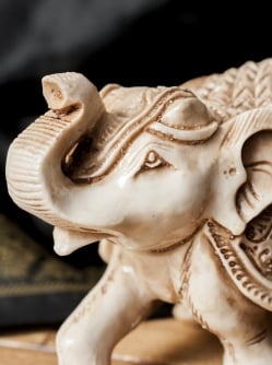 幸運のゾウ ホワイト[9.5cm] - サブ2