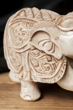 幸運のゾウ ホワイト[9.5cm] - サブ3